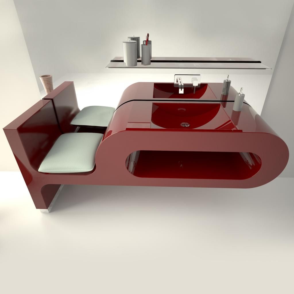 Tetrao design specialisti allestimenti interni Mensole sagomate per bagno