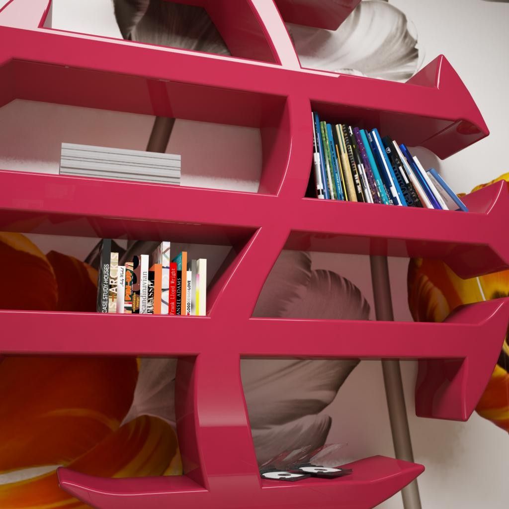 Libreria scaffale design moderno stevenson Divano letto angolare 250x200