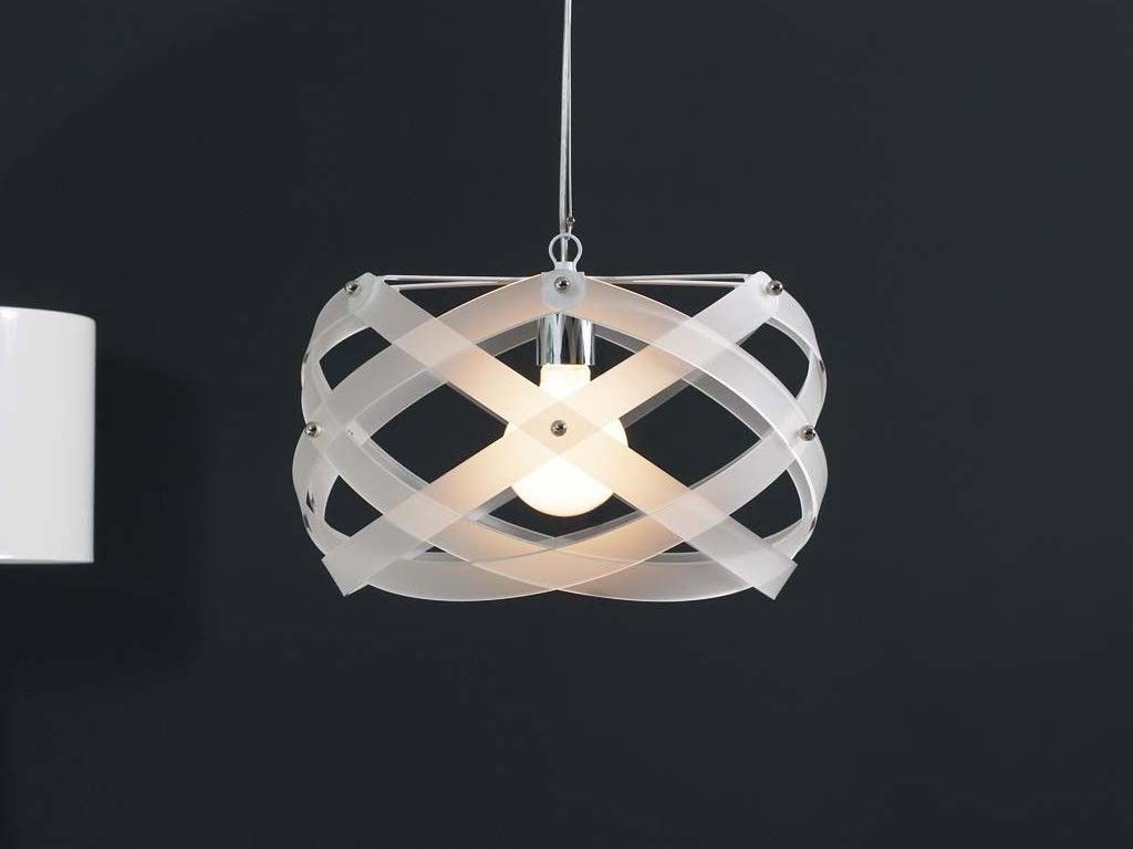 Lampadario a sospensione plexiglass moderno nuclea