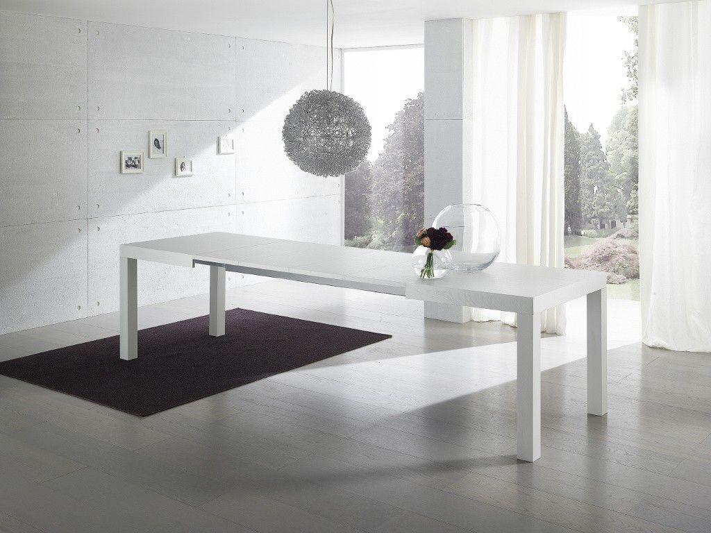 Tavolo da pranzo bianco ~ canlic for . Tavolino bianco lucido