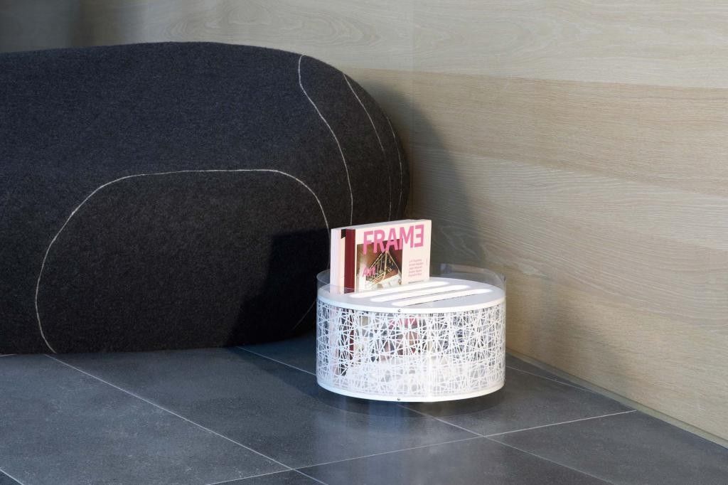 Portariviste In Legno Pieghevole 30x20x30 Cm - Grigio, Per Camera, Balcone O Ufficio - Foto 2