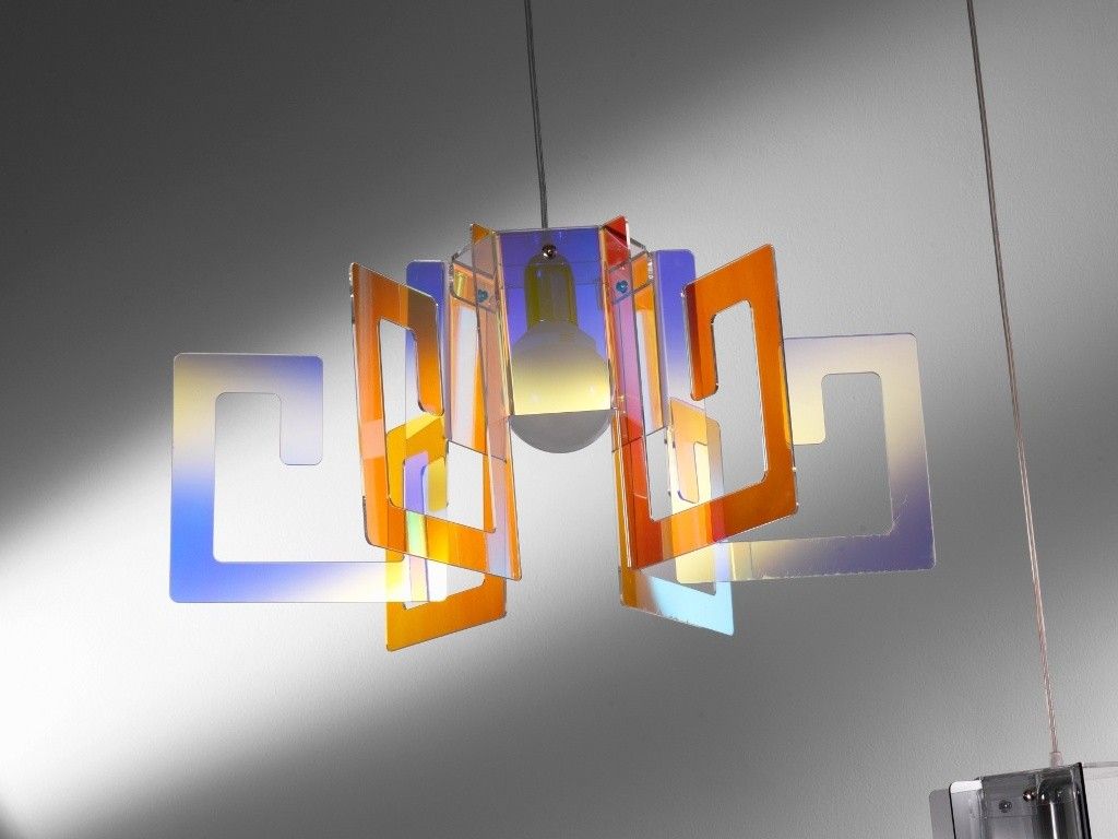 Lampadari a sospensione – korona lampadario plexiglass Lampadario sospeso moderno