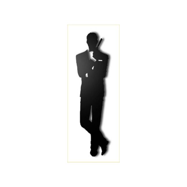 James Bond quadro sagomato su pannello legno MDF James Bond quadro sagomato su pannello legno MDF