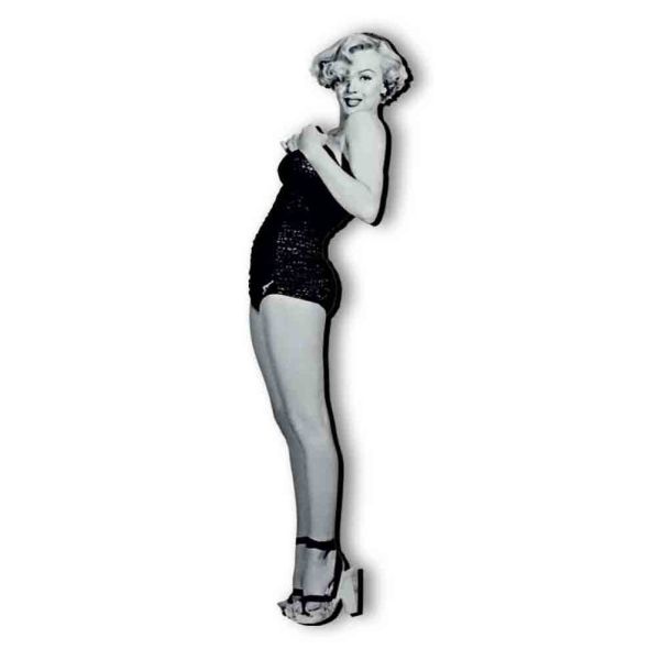 Marilyn Monroe sagoma in legno stampato e ritoccato a mano Marilyn Monroe sagoma in legno stampato e ritoccato a mano