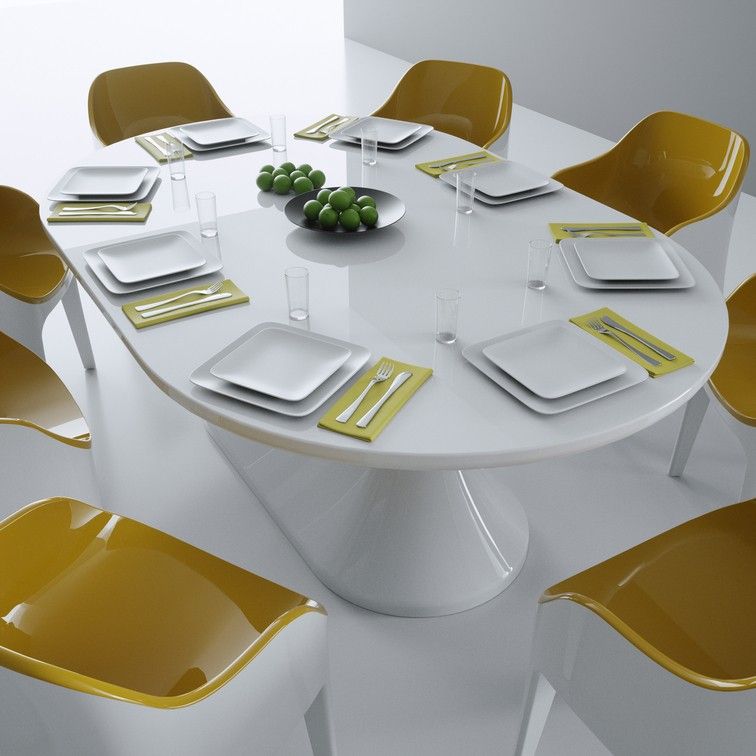 Tavolo moderno lunch per sala da pranzo o per riunioni ufficio