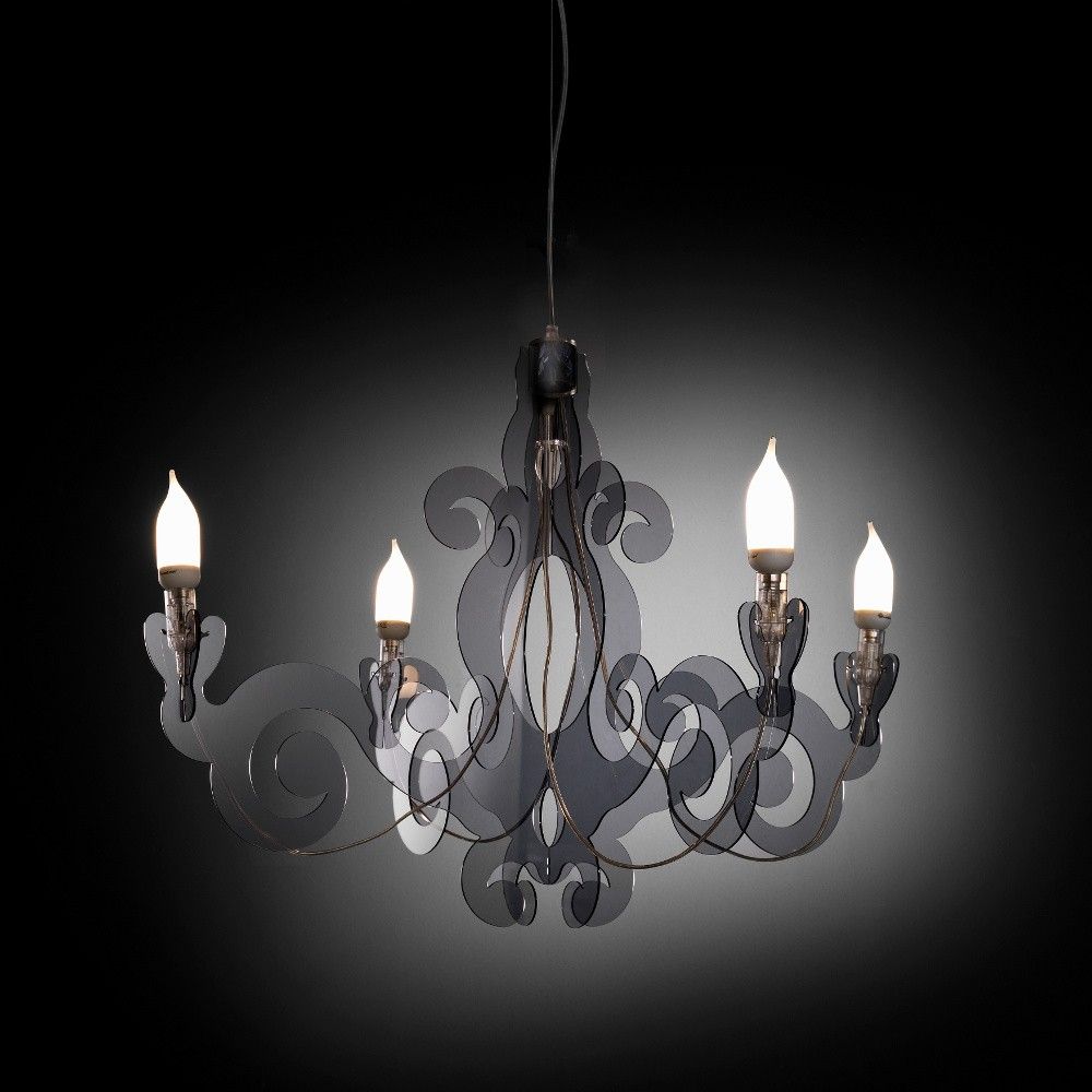 Soffitto barocco: s6: lampadario d'ottone lucido barocco per led e ...