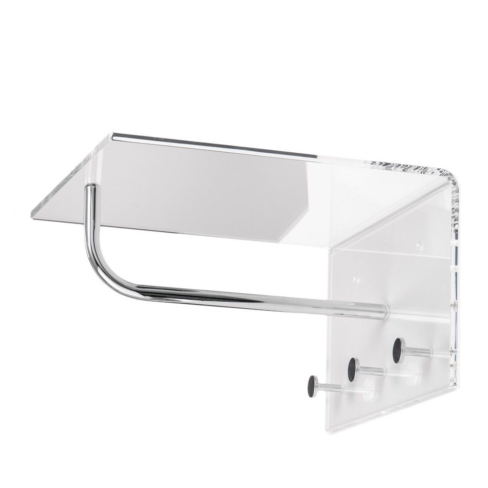 Casper da parete in plexiglass trasparente