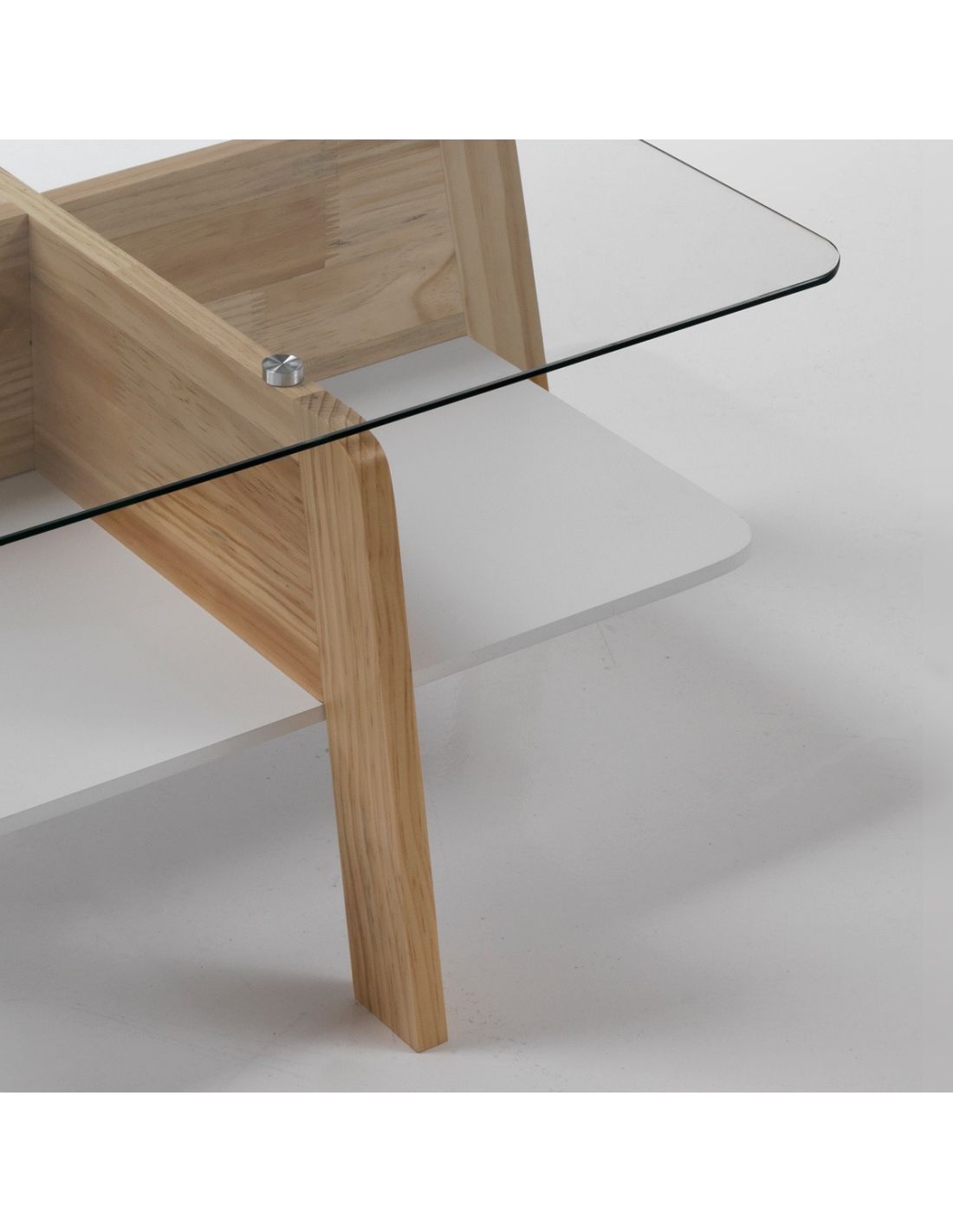 Tavolino da salotto winnipeg design scandinavo in legno e for Design salotto