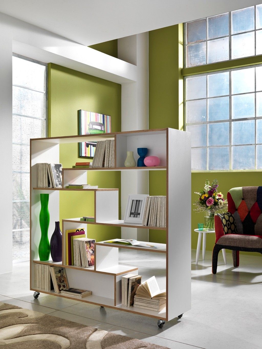 Librerie in legno moderne per arredamenti salotto camera ufficio Libreria quadro sospesa