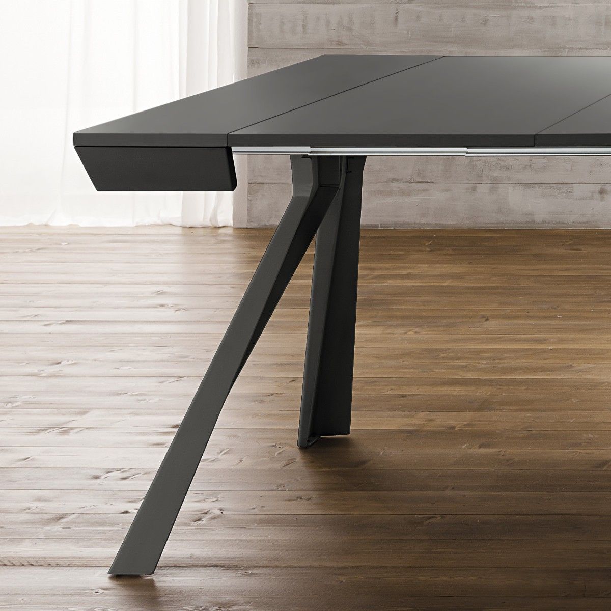 tavolo allungabile alluminio e legno