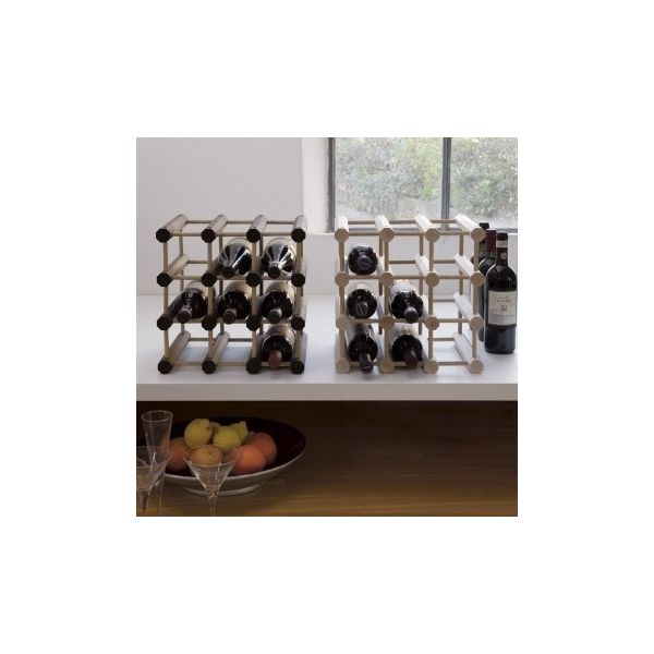 Cantinetta modulare Cubetto in legno 9 bottiglie Cantinetta modulare Cubetto in legno 9 bottiglie