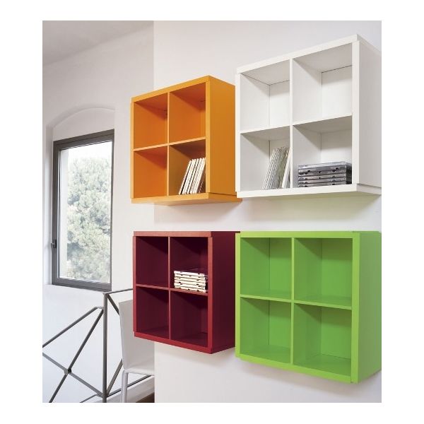 Teca Show Me portaoggetti in legno 40 x 40 cm Bianco Wenge' Arancio Rosso Verde Teca Show Me portaoggetti in legno 40 x 40 cm Bianco Wenge' Arancio Rosso Verde