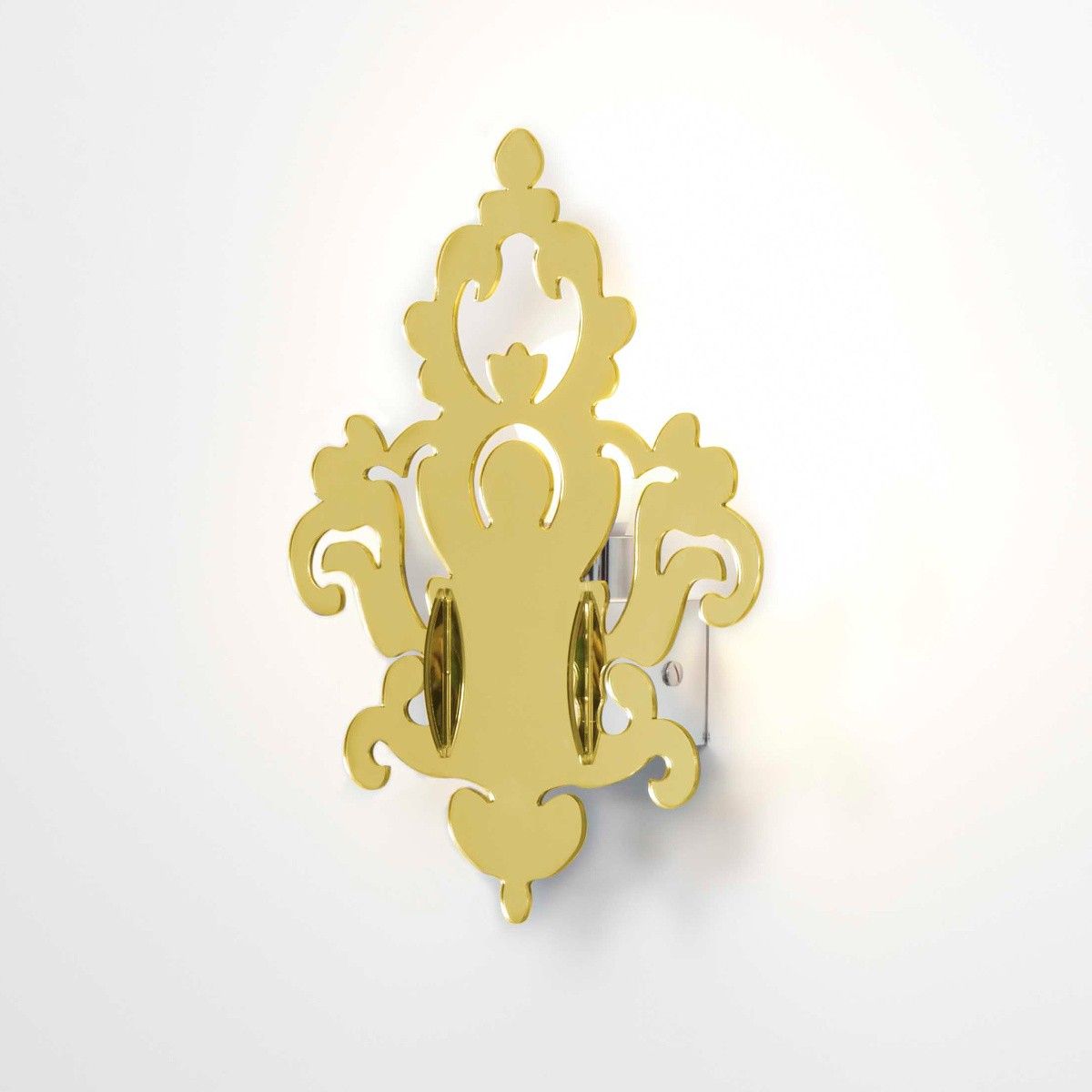 Applique Anthea Gold a muro in plexiglass colore Oro