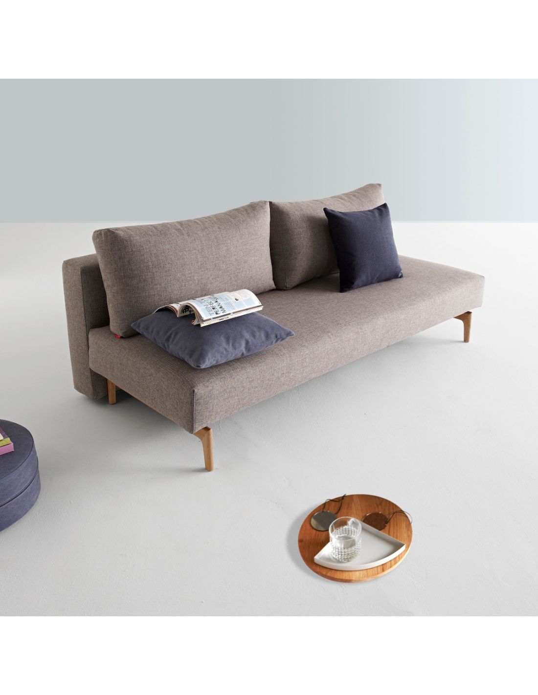 Divano letto trym a due posti design moderno in tessuto 200 cm for Divano letto design