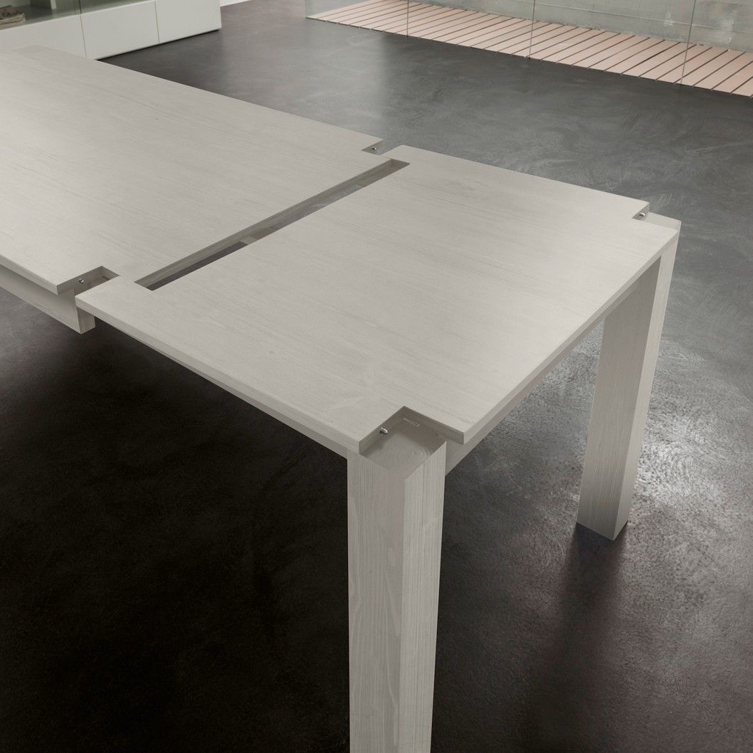 tavolo allungabile in legno massello invecchiato bianco o grigio - Tavolo Allungabile Legno Massello tavolo allungabile in legno massello invecchiato bianco o grigio - Tavolo Allungabile Legno Massello