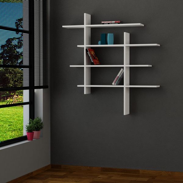 Standup libreria design mensola moderna da parete in legno 115 x ... Libreria design da parete