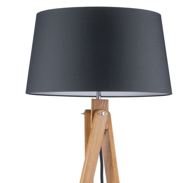 Good times lampada da terra a tre piedi design moderno in legno e ... Lampada piantana legno