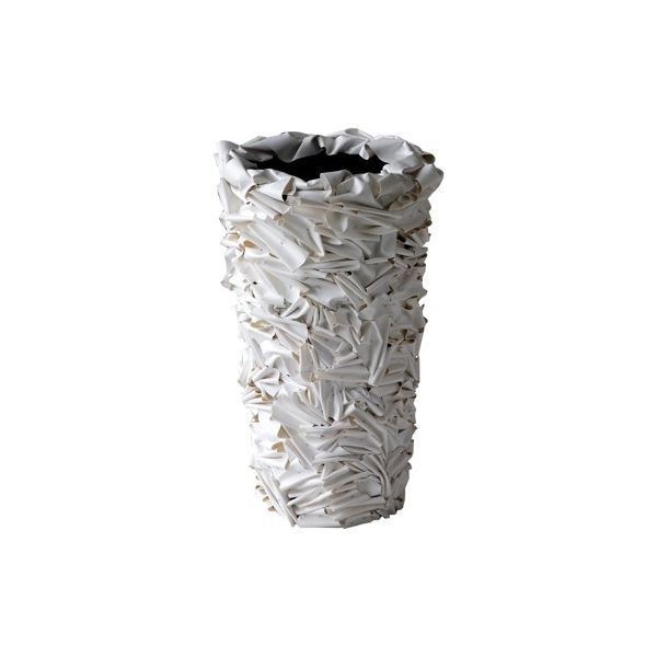 Vaso da esterno a strisce in materiale riciclato Vaso da esterno a strisce in materiale riciclato