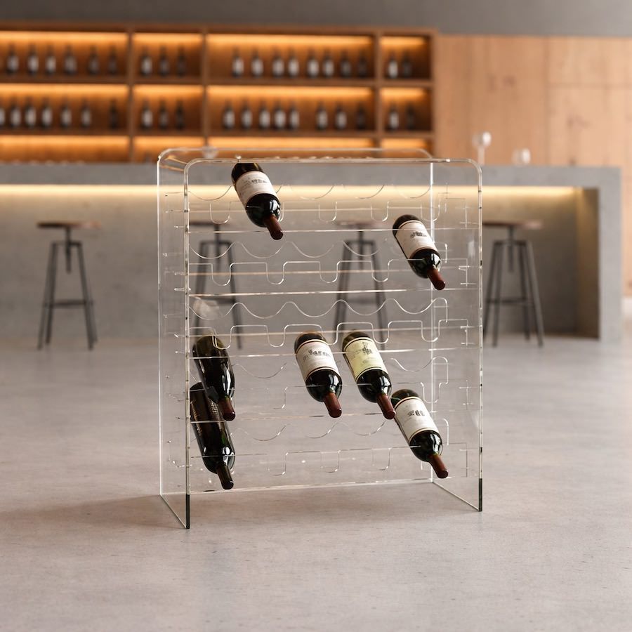 Portabottiglie vino | Da parete o da terra di design moderno – Smart ...