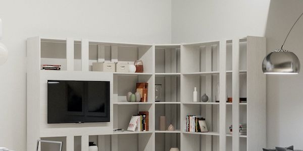 Librerie Angolari E Mensole Design Moderno Per Il Soggiorno