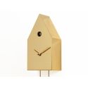 Orologio a cucù da parete design moderno in metallo laccato 24k
