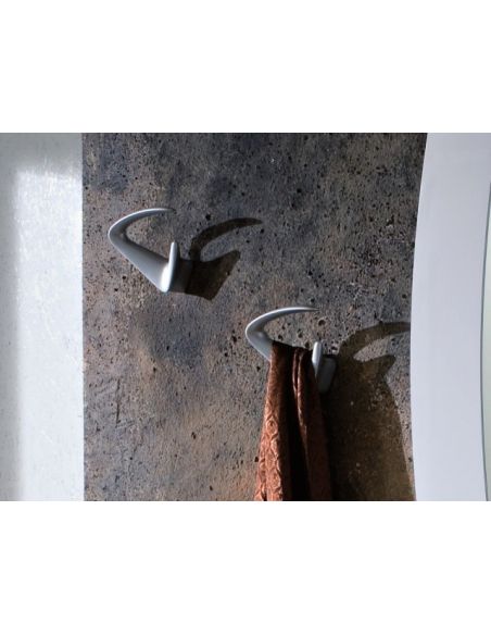 Appendiabiti da parete per ingresso in metallo design moderno Pamela