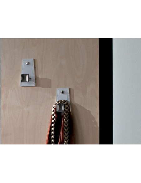 Appendiabiti da parete in pelle design moderno Maia