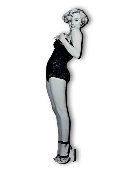 Sagoma in legno stampato e ritoccato Marilyn Monroe