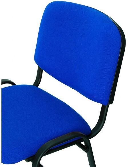 5 sedie per sala conferenza economiche imbottite nere o blu CHF