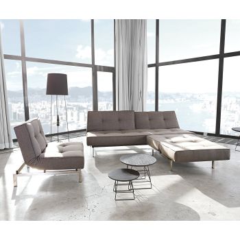 Divanetto letto una piazza e mezza uso quotidiano design nordico Split Back 2