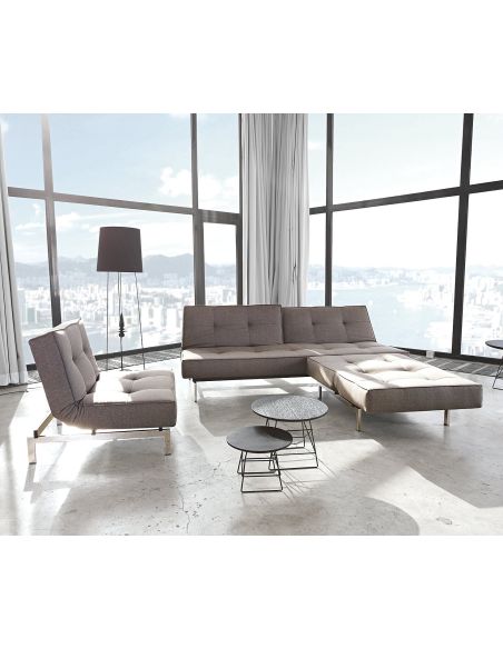 Divanetto letto una piazza e mezza uso quotidiano design nordico Split Back