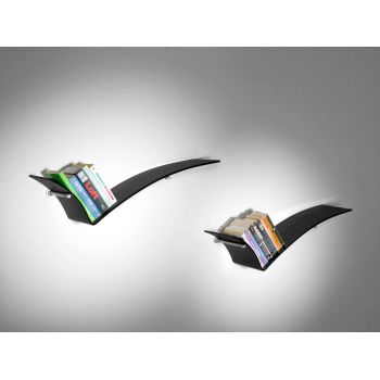Mensole design per cucina in vetro curvato Tick 2