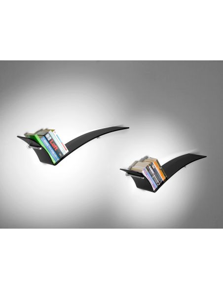 Mensole design per cucina in vetro curvato Tick Mensole design per cucina in vetro curvato Tick