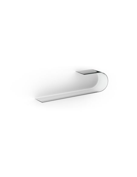 Coppia mensole design in vetro curvo trasparente 100 cm Curl Coppia mensole design in vetro curvo trasparente 100 cm Curl