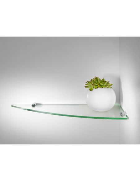 Mensole angolari in vetro per cucina bagno Korner Mensole angolari in vetro per cucina bagno Korner
