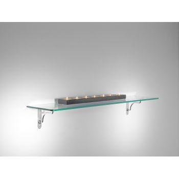 Mensole in vetro trasparente cucina bagno Row Maxi 2