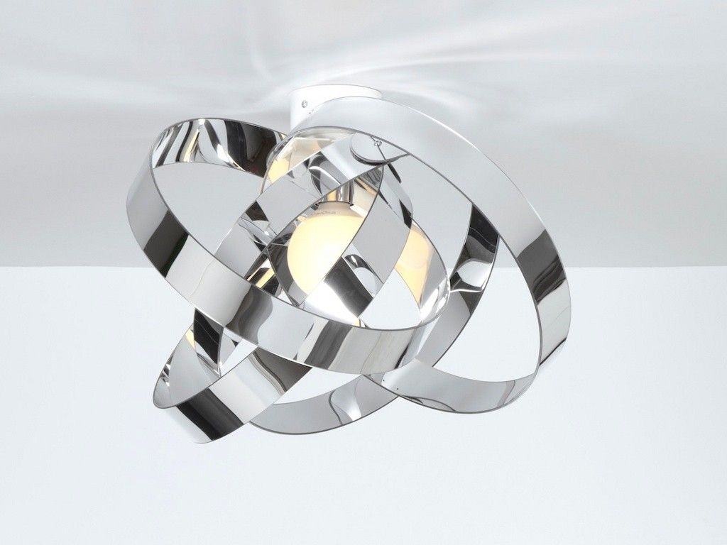 Plafoniere Da Soffitto Design : Plafoniera da soffitto design moderno in plexiglass nuvola cromo