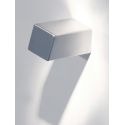 Appendiabiti da parete in acciaio satinato o lucido Cube