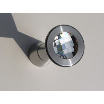 Attaccapanni a muro in acciaio inox con swarovski Orbison 2