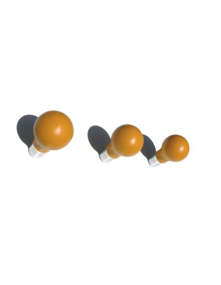 Attaccapanni a muro design moderno a forma di lampadina Dalton