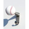Attaccapanni a muro moderno in alluminio a forma di pallina Baseball