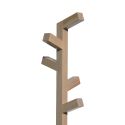 Appendiabiti da terra con piantana in legno e base in marmo Minimal W2
