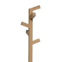 Appendiabiti da terra con piantana in legno e base in marmo Minimal W2
