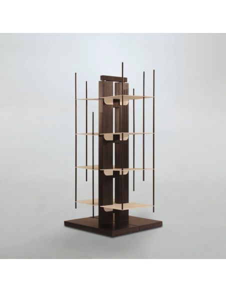 Libreria a colonna da terra in legno massello Zia Veronica