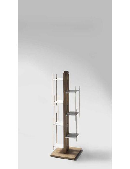 Libreria a colonna da terra in legno massello Zia Veronica