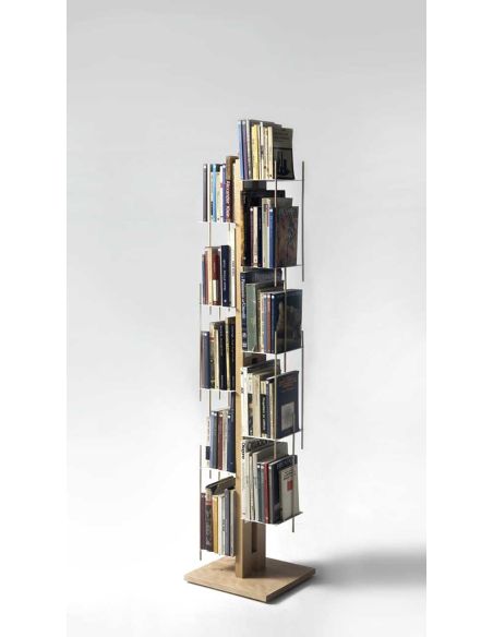 Libreria a colonna da terra in legno massello Zia Veronica