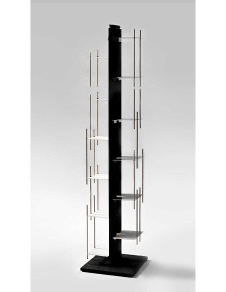 Libreria a colonna da terra in legno massello Zia Veronica