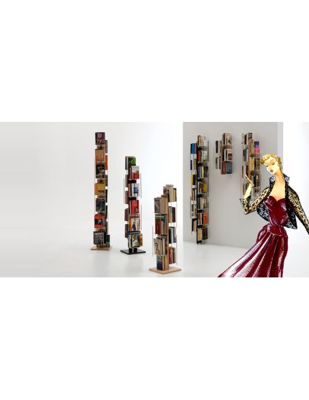 Libreria a colonna da terra in legno massello Zia Veronica