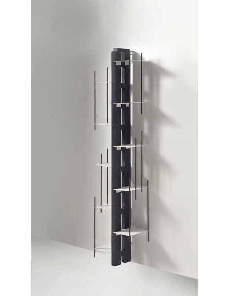 Libreria da parete a colonna in legno Zia Veronica