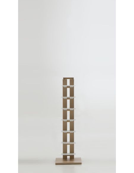 Libreria a colonna autoportante in legno massello Zia Ortensia